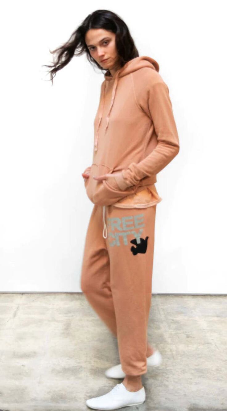 FREE CITY Superfluff Lux Pullover Hoodie - Apricot